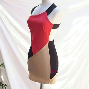 Open back mini club dress